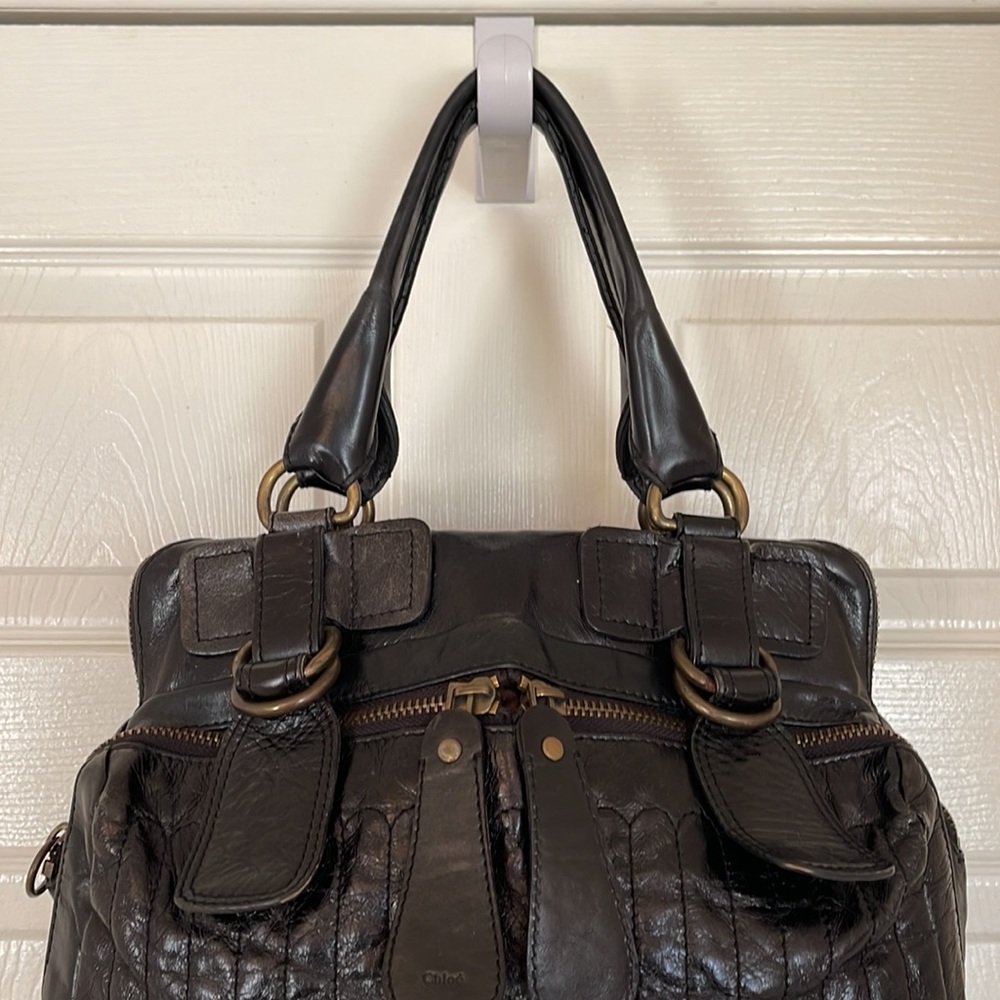 Chloe Black Quilted Leather Tote - Picture 5 of 13